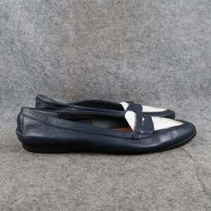Prima Royale Shoes Womens 8.5 Penny Loafer Flats Slip On Leather Vintage Moc Toe